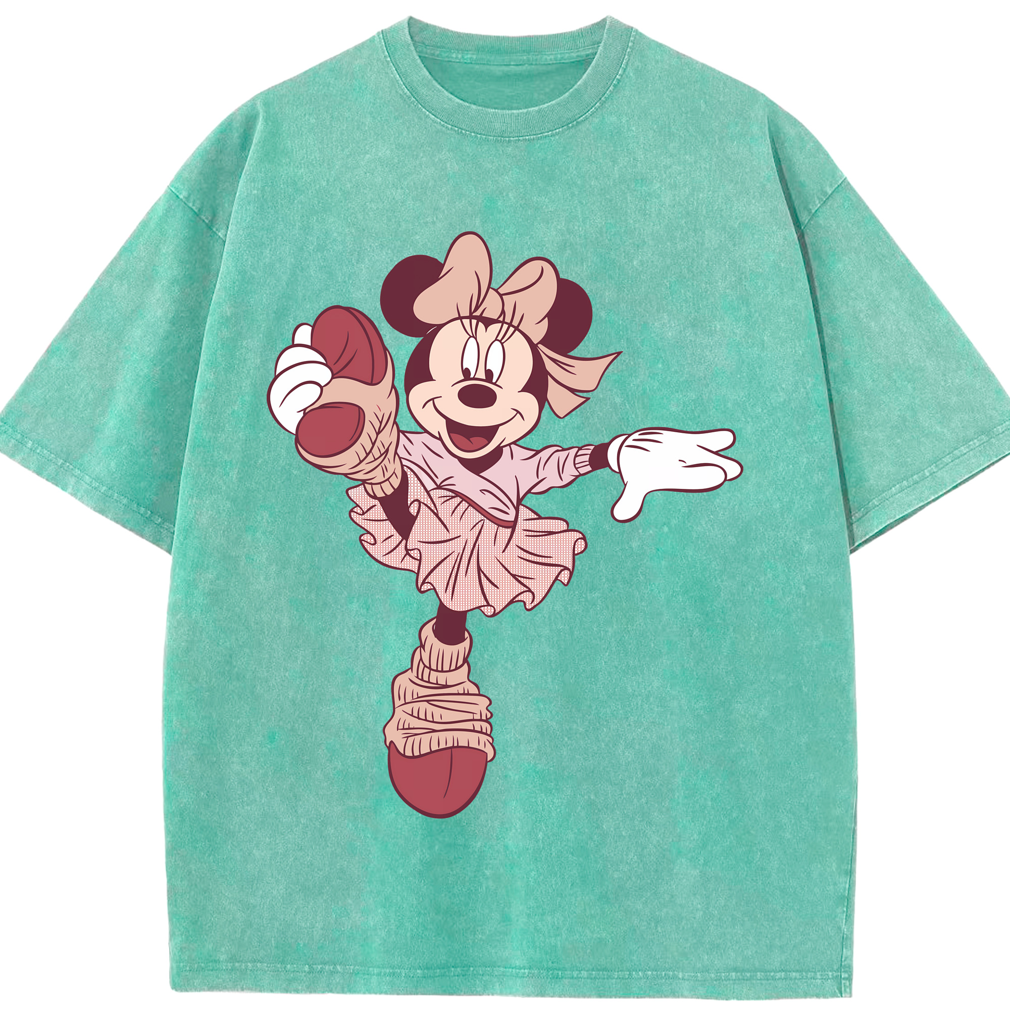 （画像用） ミッキーマウス Mickey Mouse 綿100% ヴィンテージ風 半袖Tシャツ（フロントプリント）